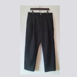 SONG FOR THE MUTE - 21.5 BEAST - Cropped front pleats ankle pants - Sz 46